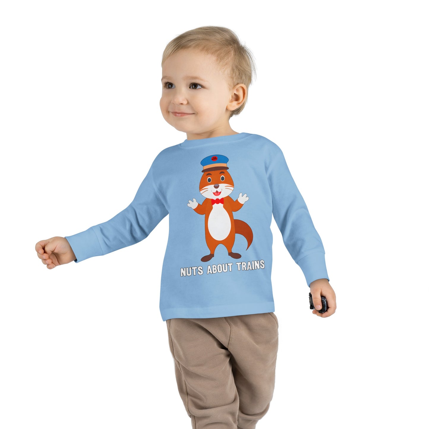 Toddler - Nuts About Trains - Long Sleeve