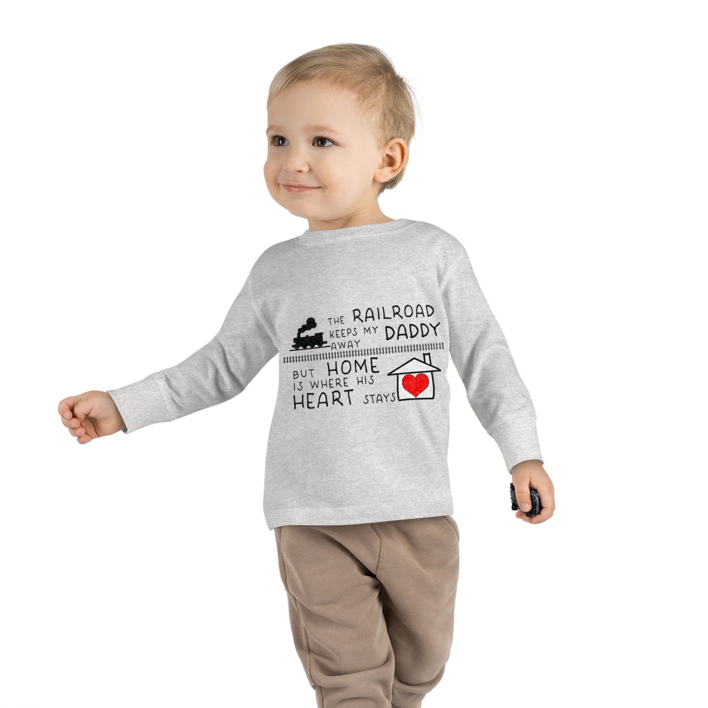 Toddler - Daddy's a Railroader - Long Sleeve