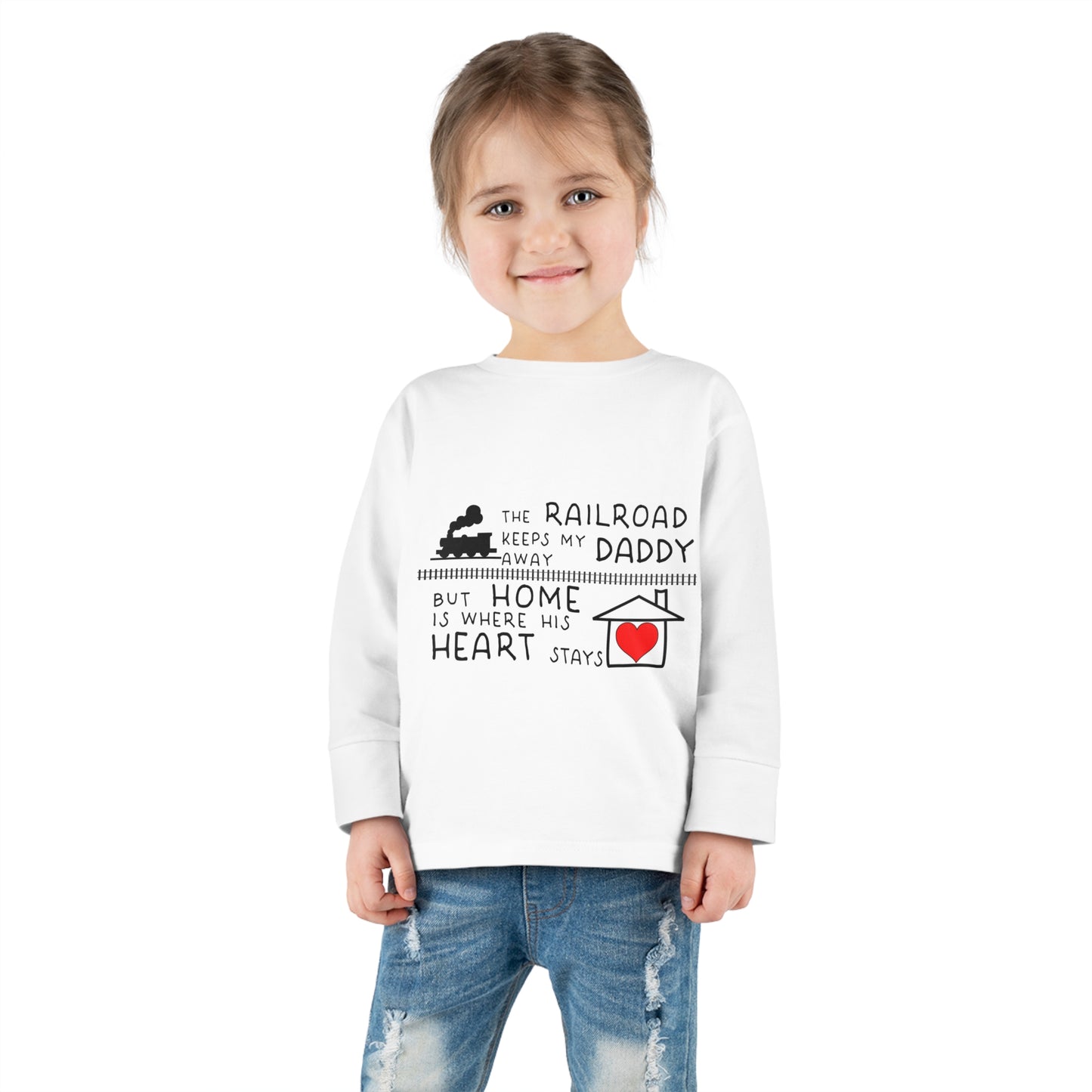 Toddler - Daddy's a Railroader - Long Sleeve