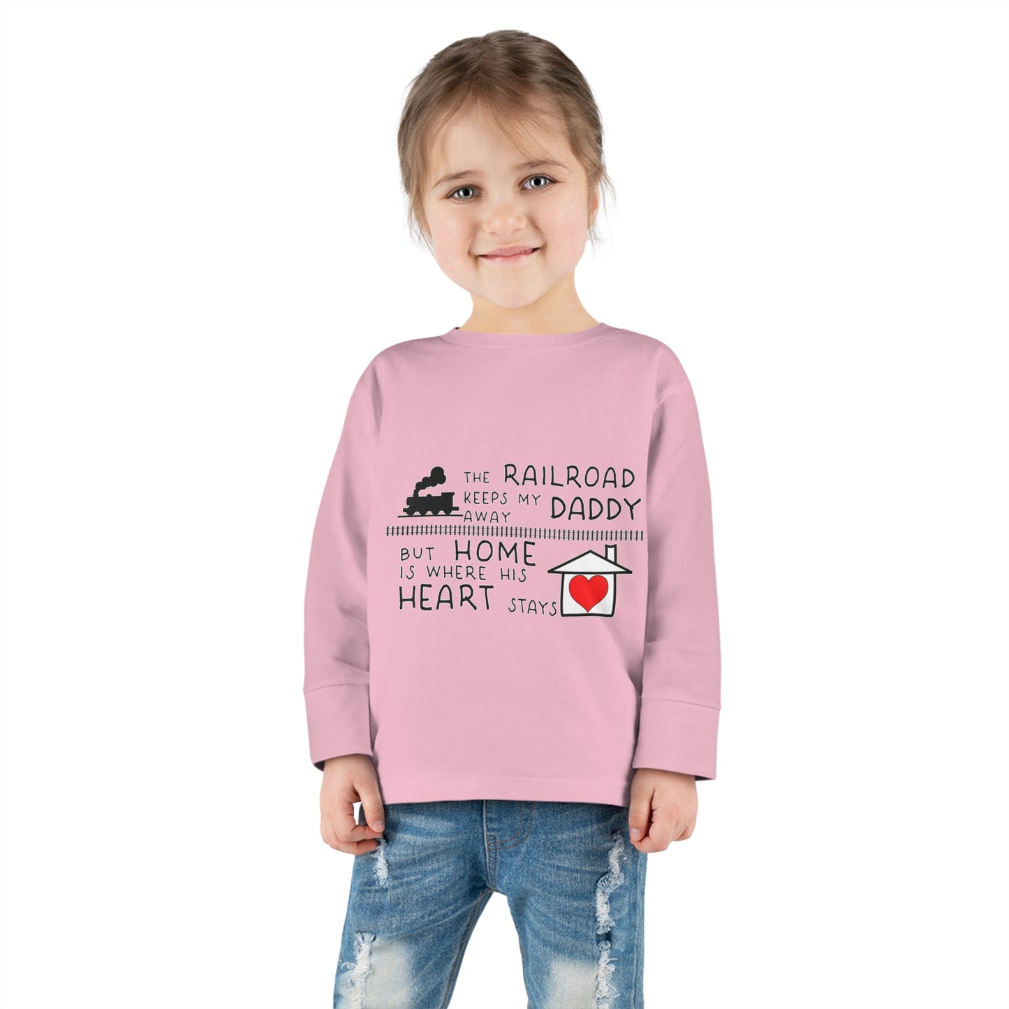 Toddler - Daddy's a Railroader - Long Sleeve