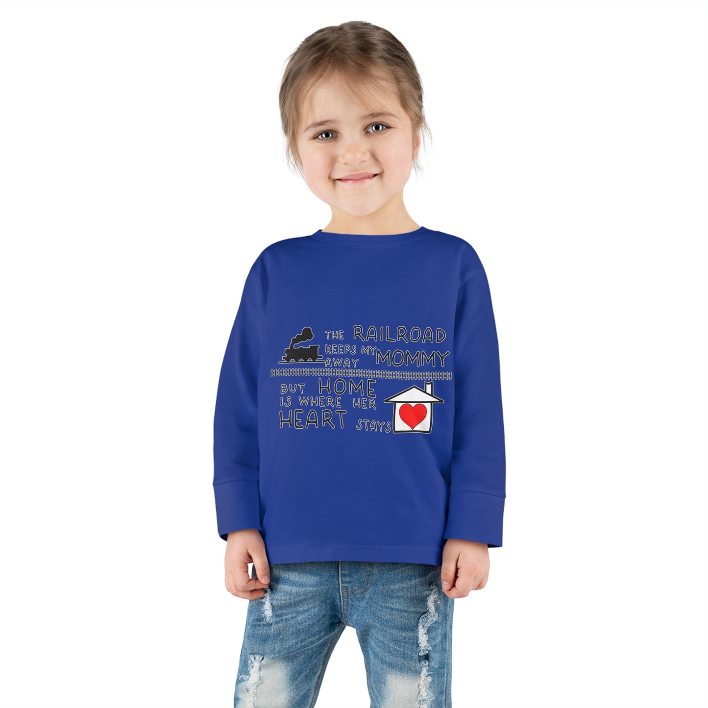 Toddler - Mommy's a Railroader - Long Sleeve