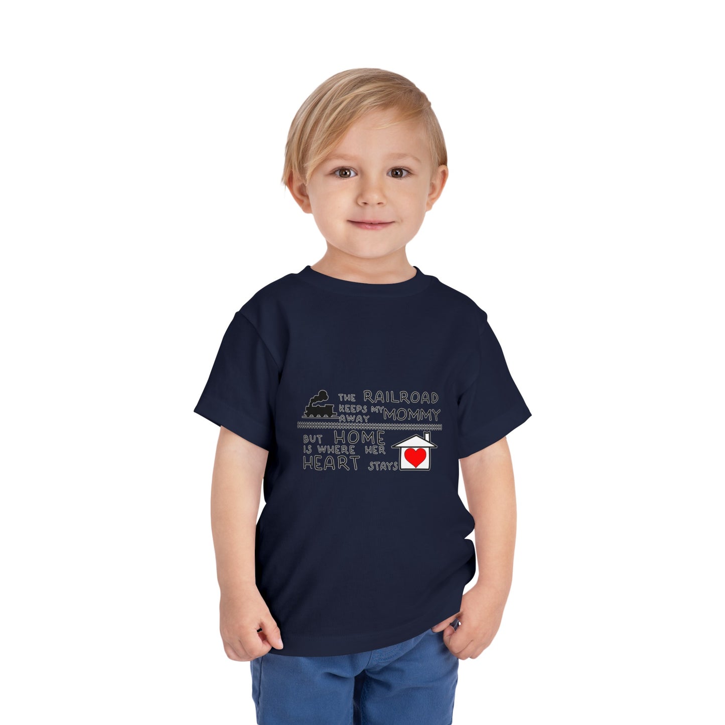 Toddler - Mommy's a Railroader - T-Shirt