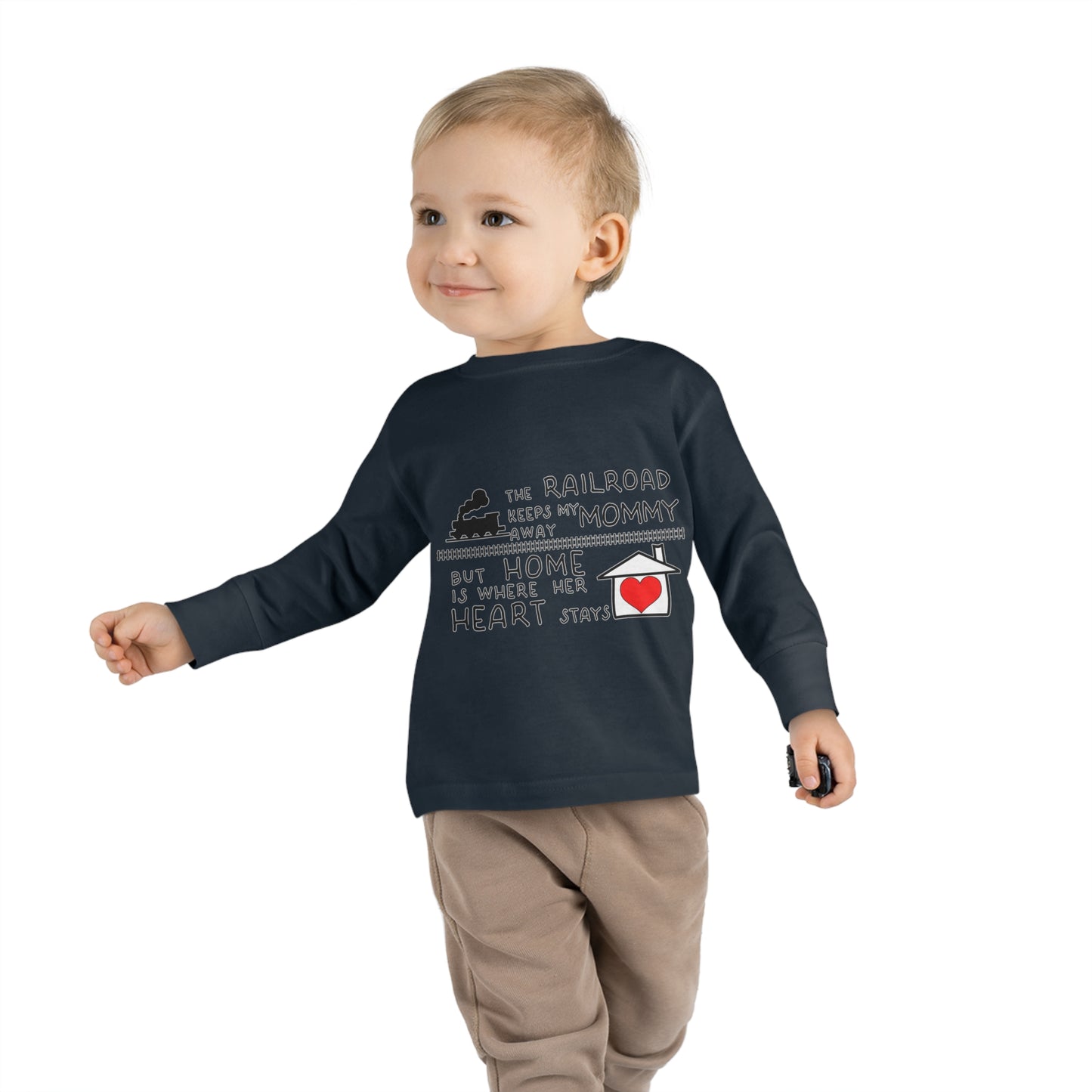 Toddler - Mommy's a Railroader - Long Sleeve