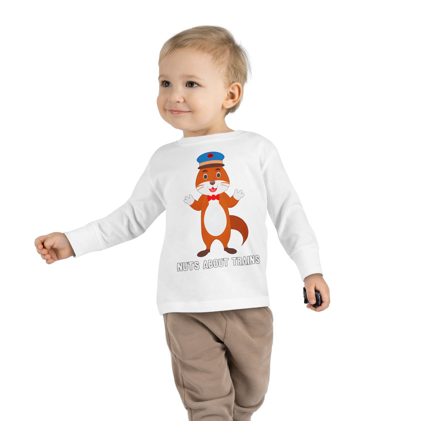 Toddler - Nuts About Trains - Long Sleeve