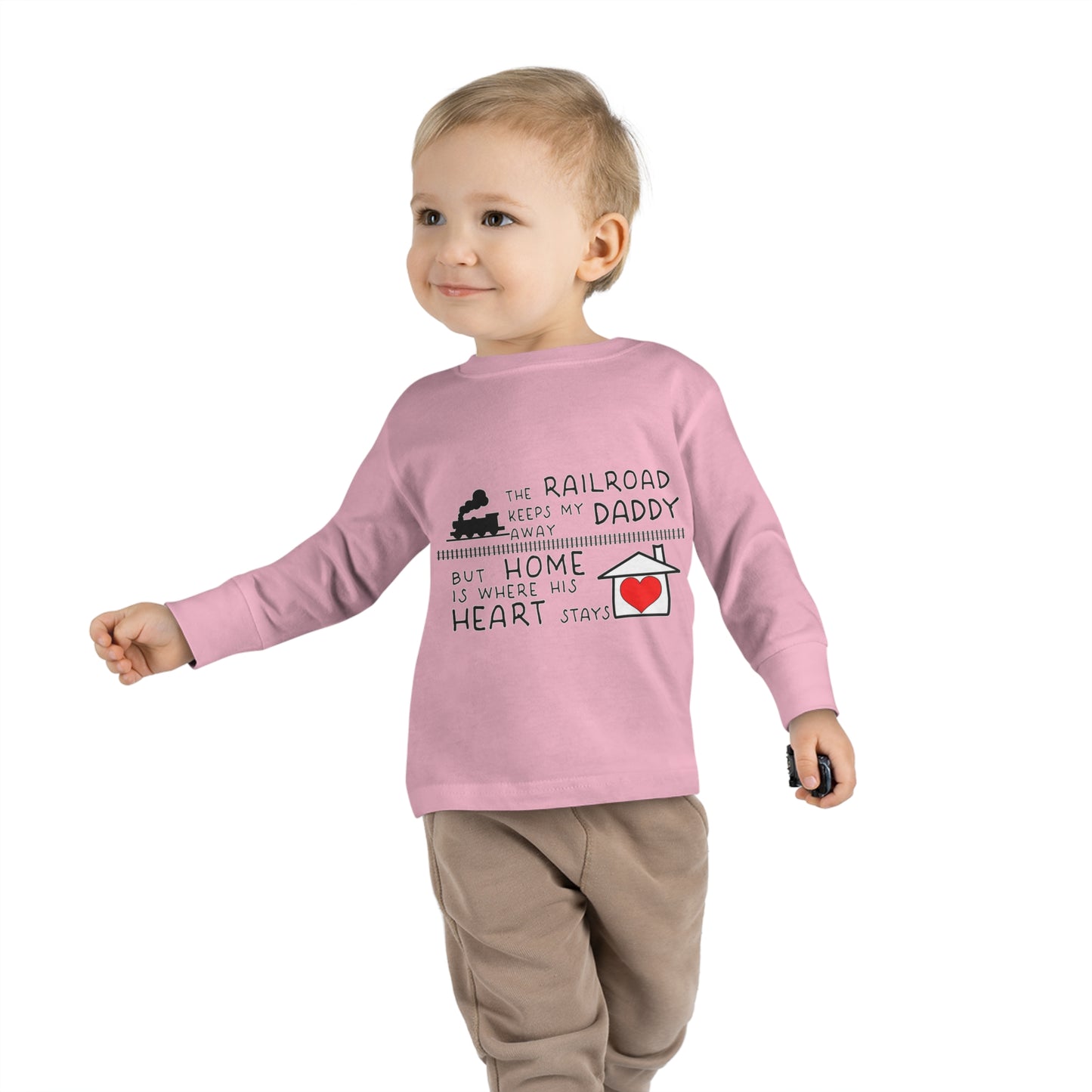 Toddler - Daddy's a Railroader - Long Sleeve