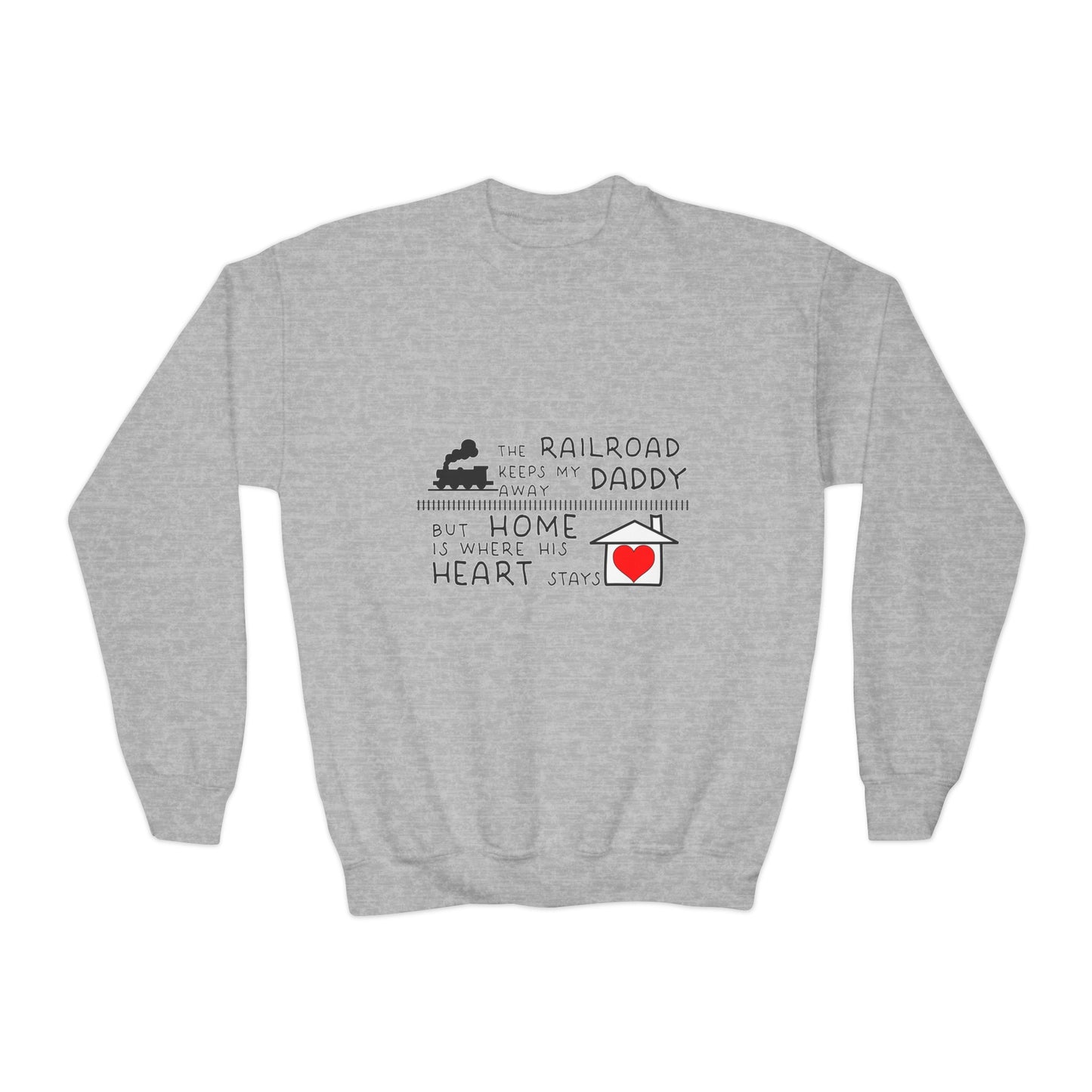 YOUTH Daddy's a Railroader - Crewneck Sweatshirt