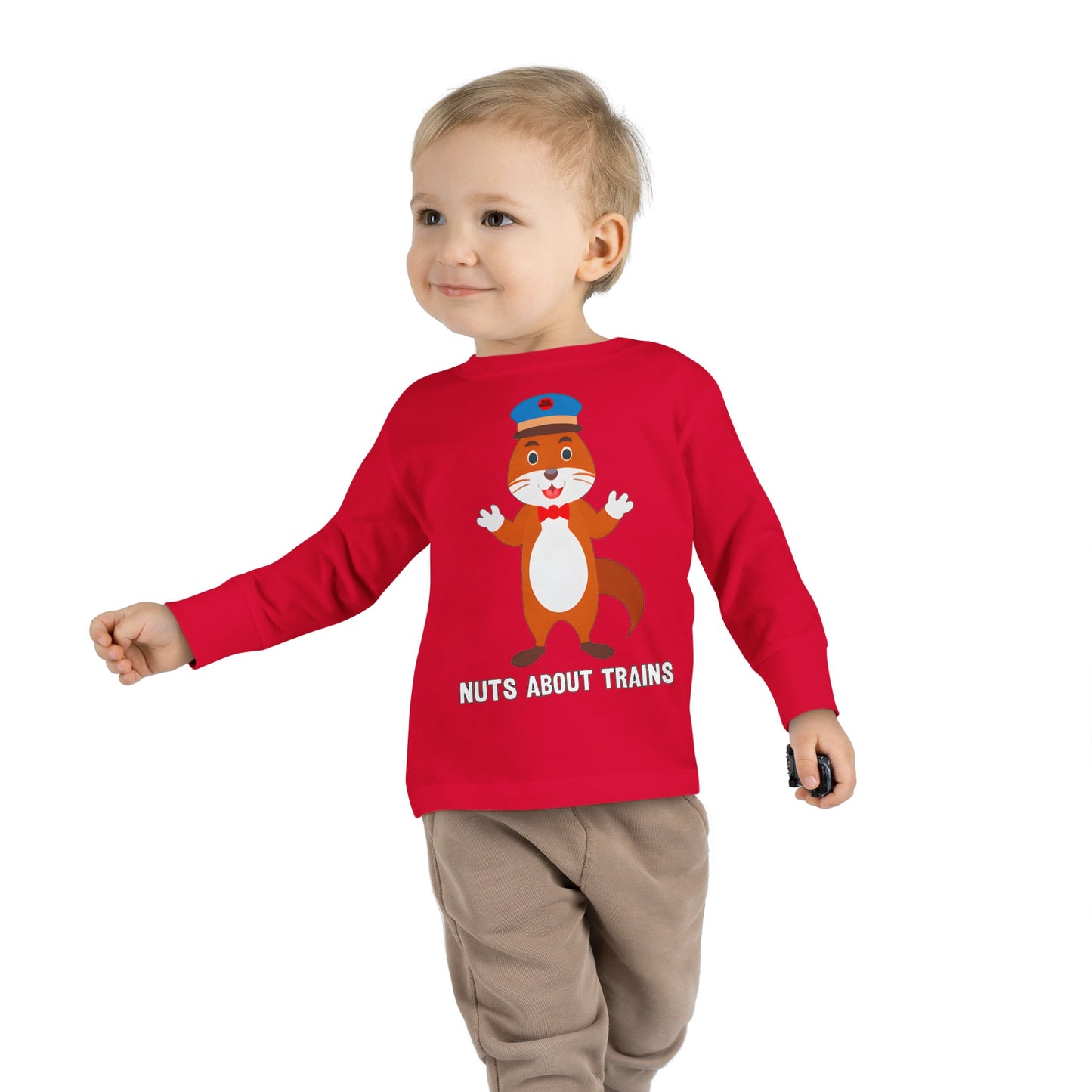 Toddler - Nuts About Trains - Long Sleeve