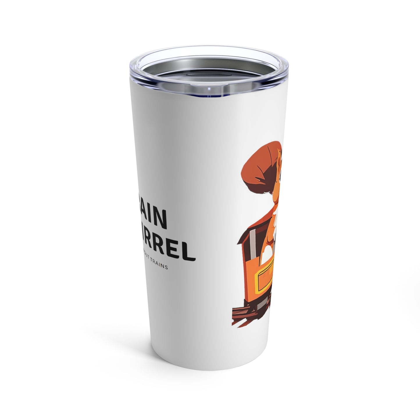 Train Squirrel Tumbler 20oz