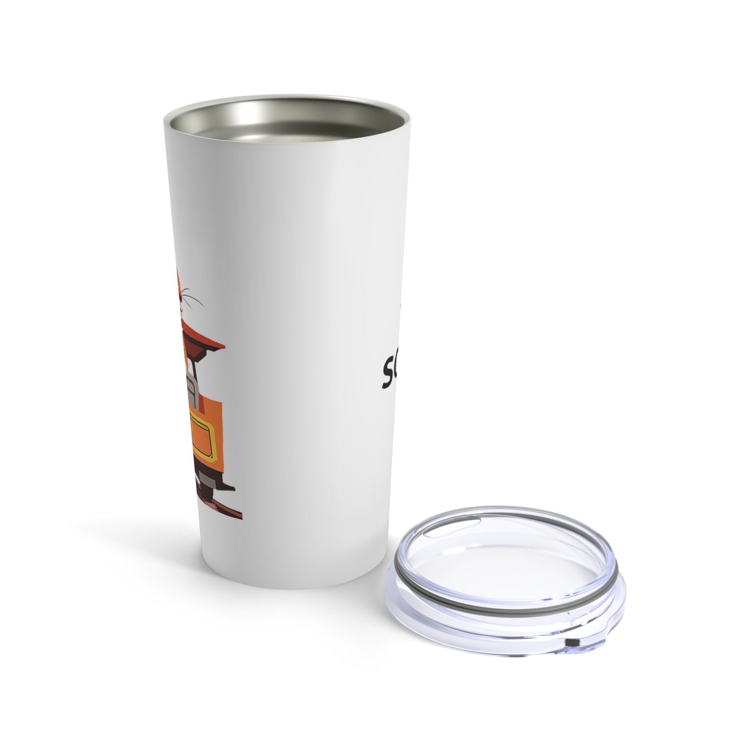 Train Squirrel Tumbler 20oz