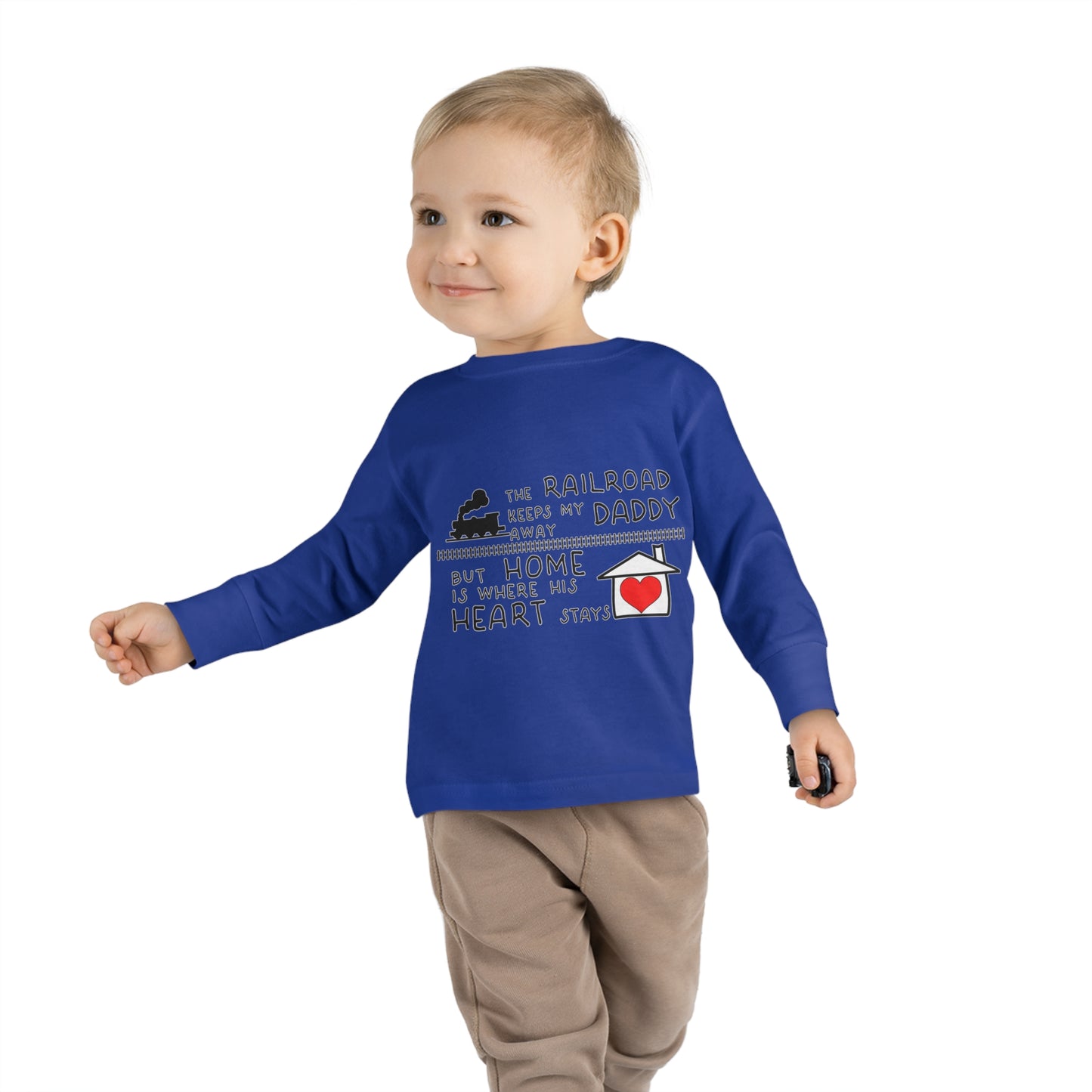 Toddler - Daddy's a Railroader - Long Sleeve