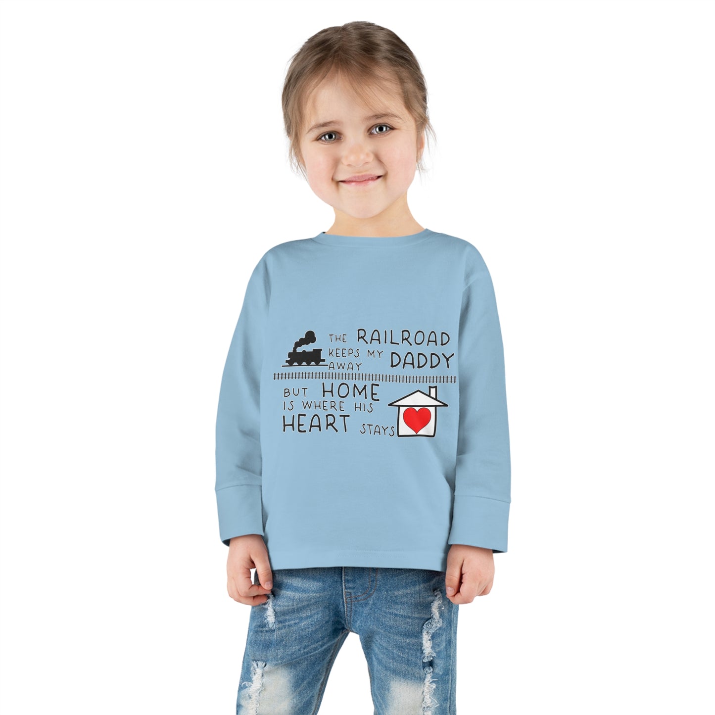 Toddler - Daddy's a Railroader - Long Sleeve