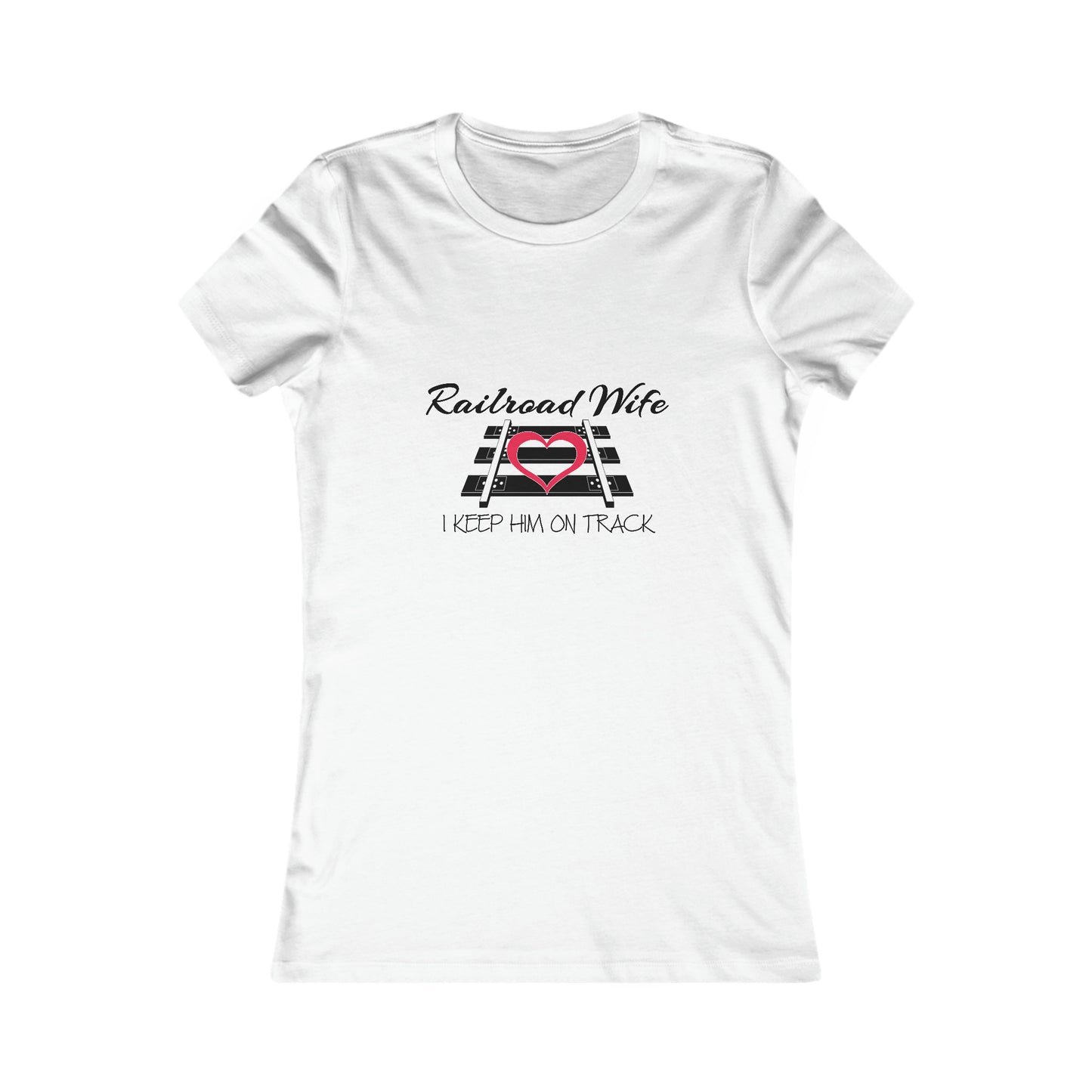 Railroad Wife - I Keep Him on Track T-Shirt