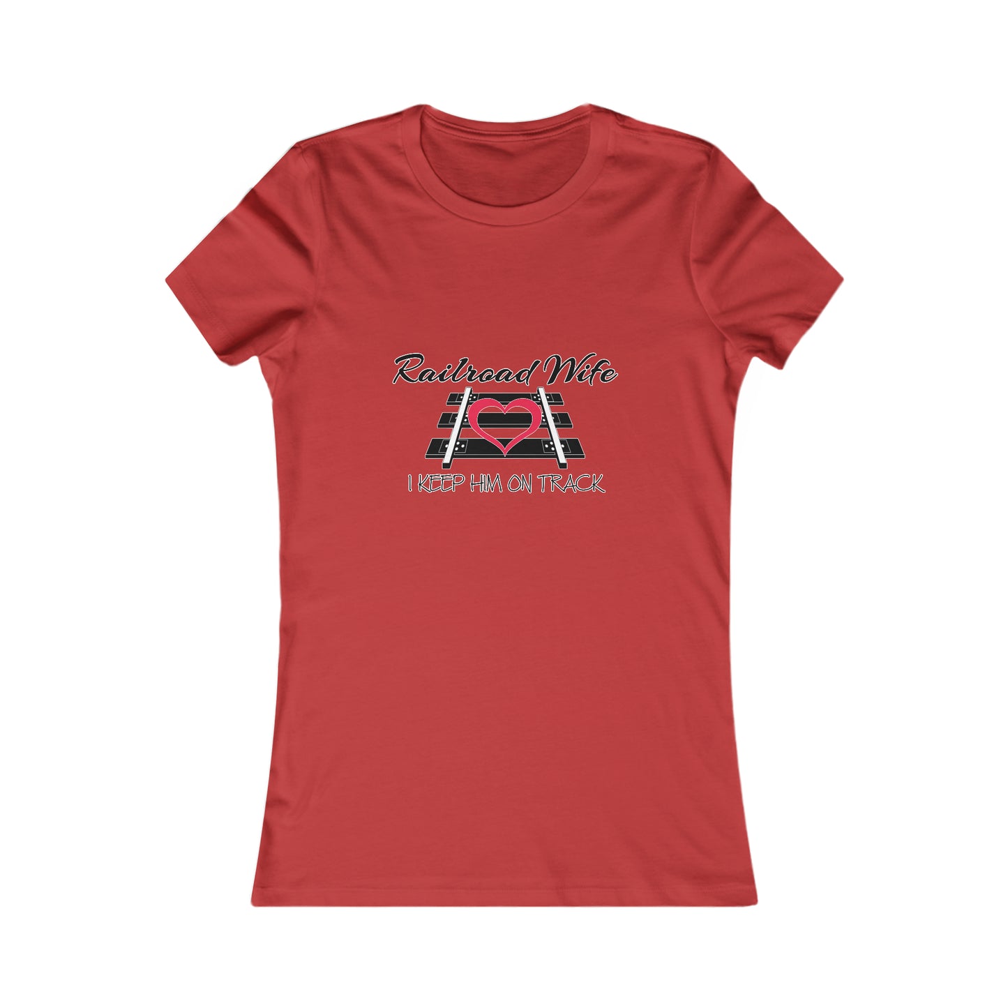 Railroad Wife - I Keep Him on Track T-Shirt