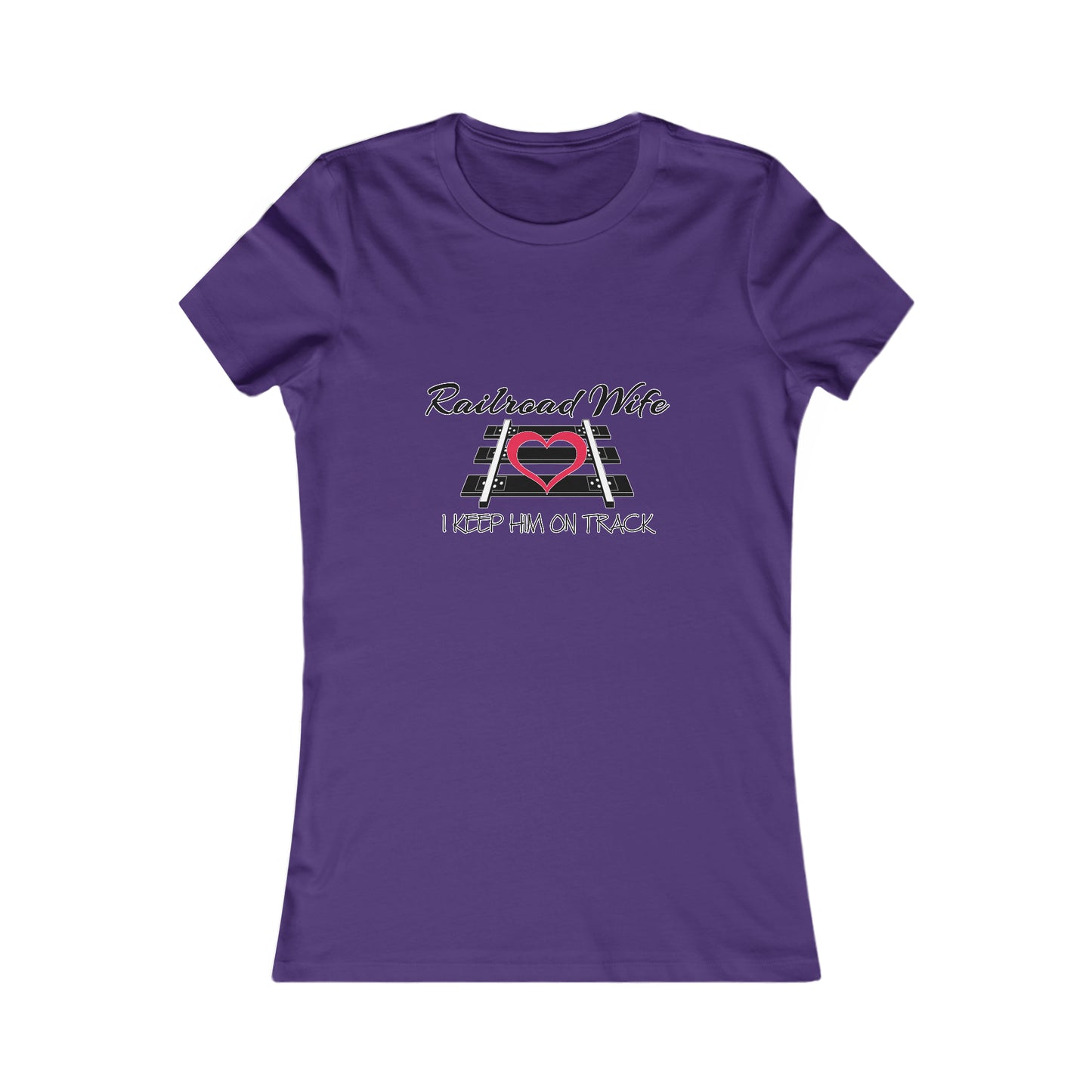 Railroad Wife - I Keep Him on Track T-Shirt