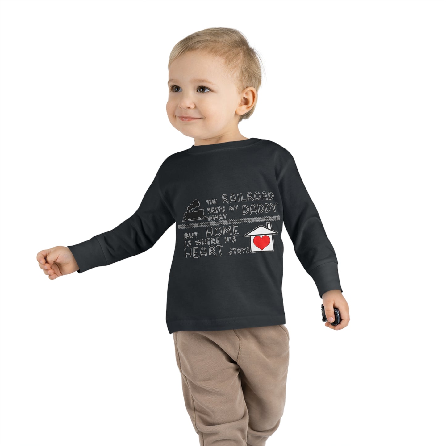 Toddler - Daddy's a Railroader - Long Sleeve