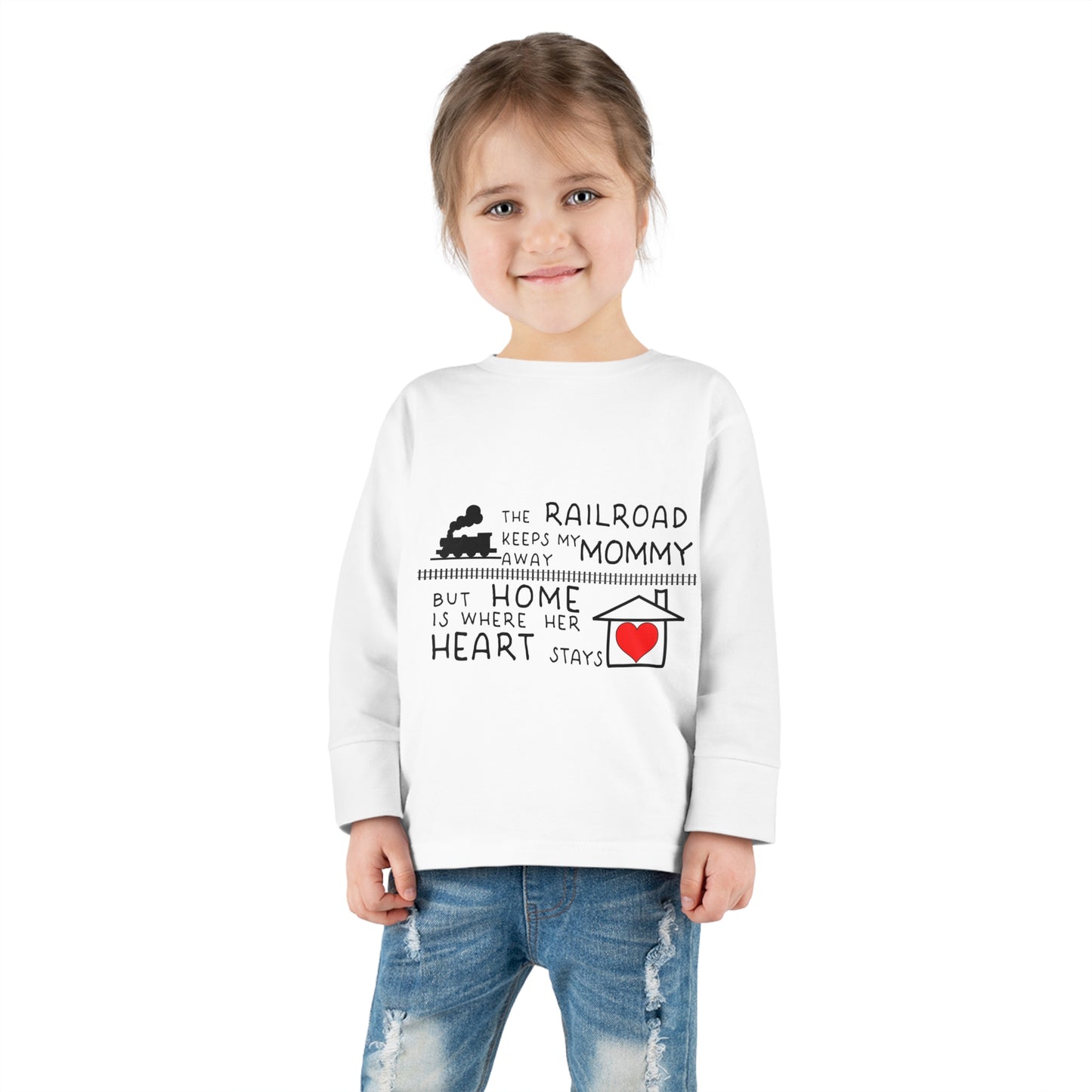 Toddler - Mommy's a Railroader - Long Sleeve