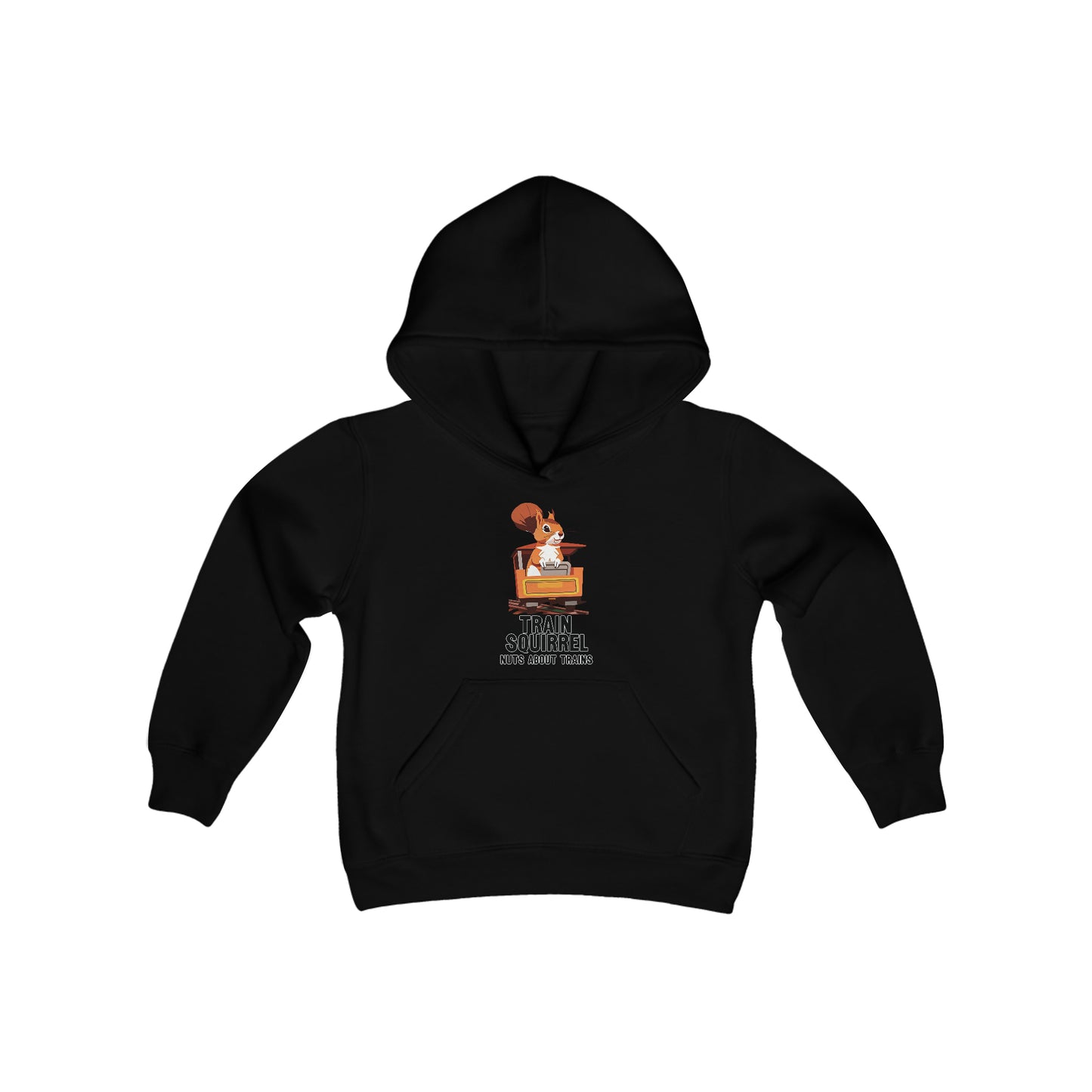 YOUTH Train Squirrel Hoodie