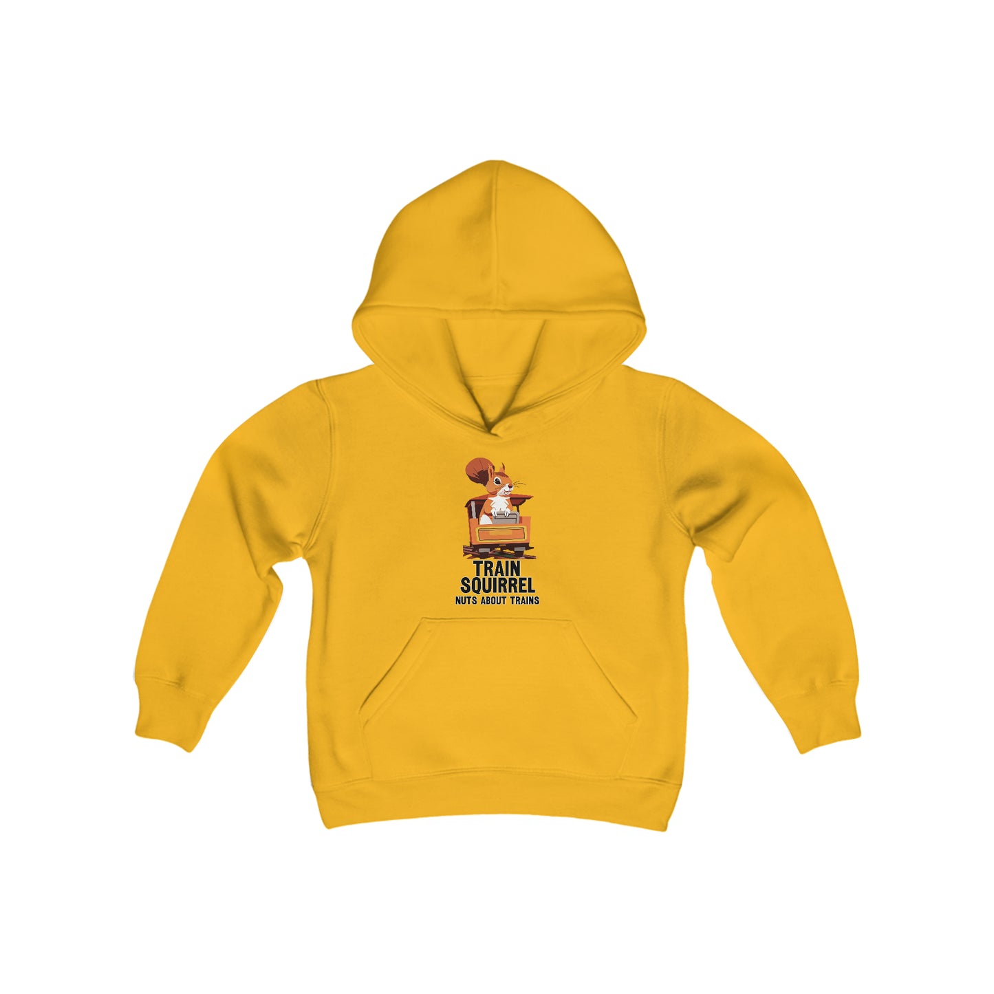 YOUTH Train Squirrel Hoodie