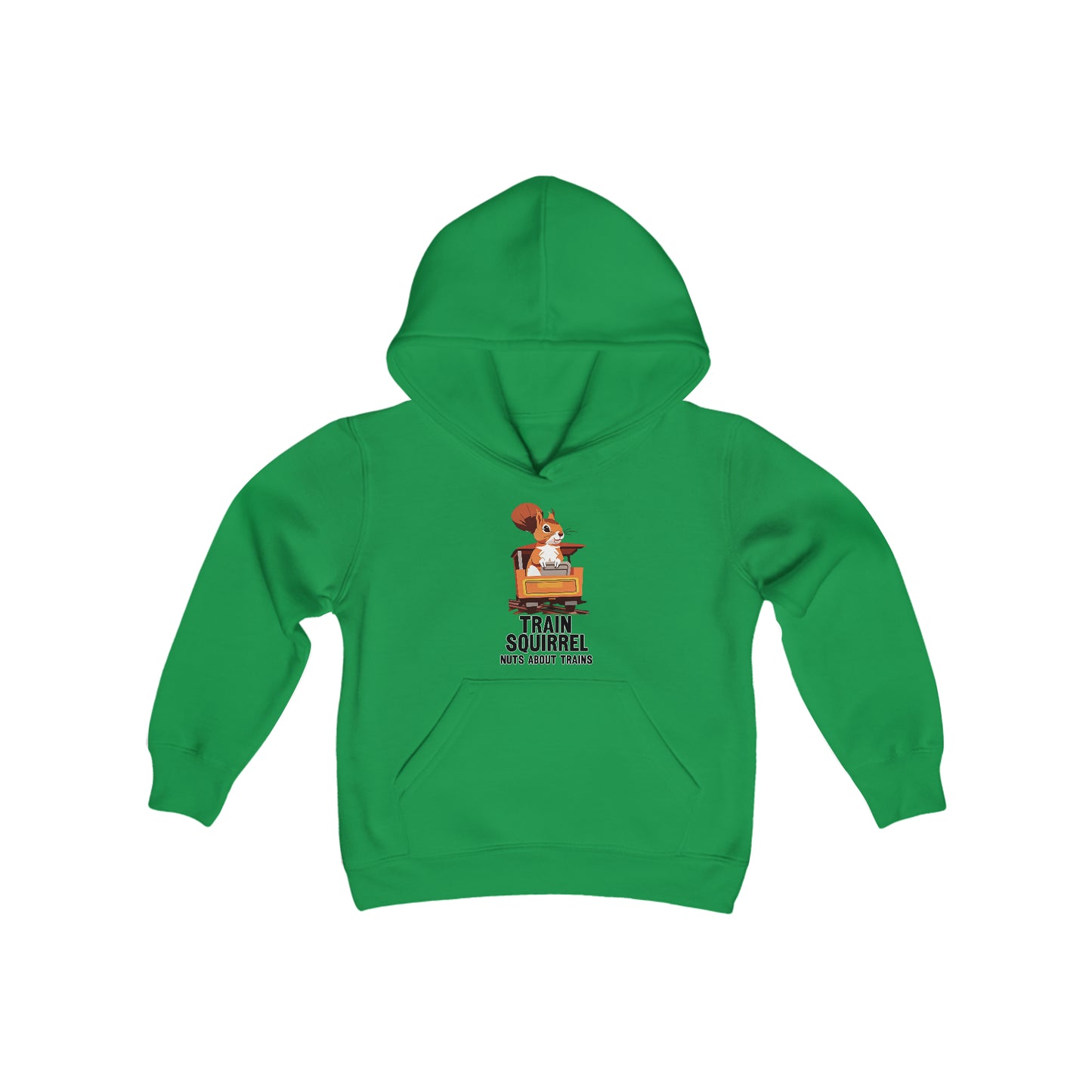 YOUTH Train Squirrel Hoodie