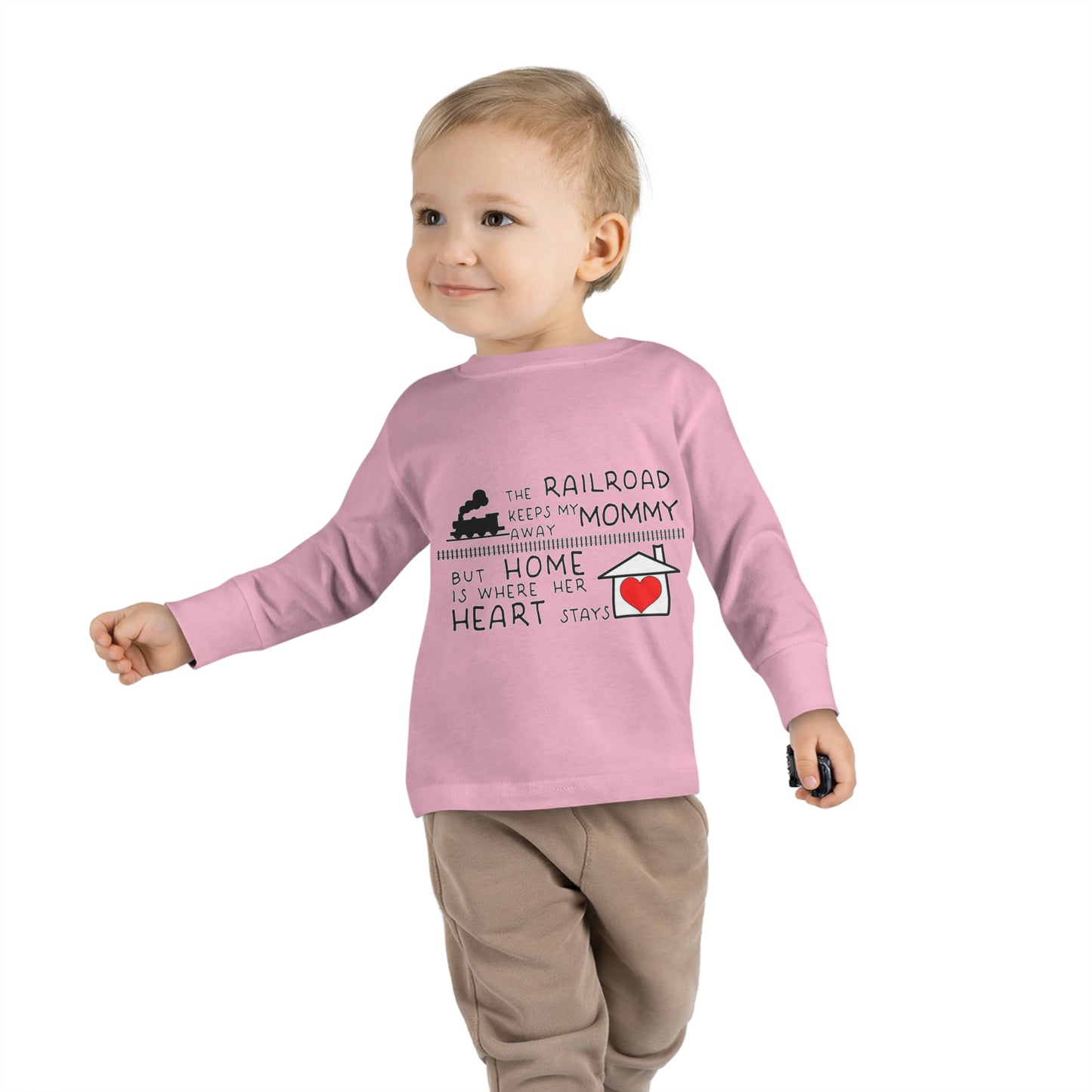 Toddler - Mommy's a Railroader - Long Sleeve