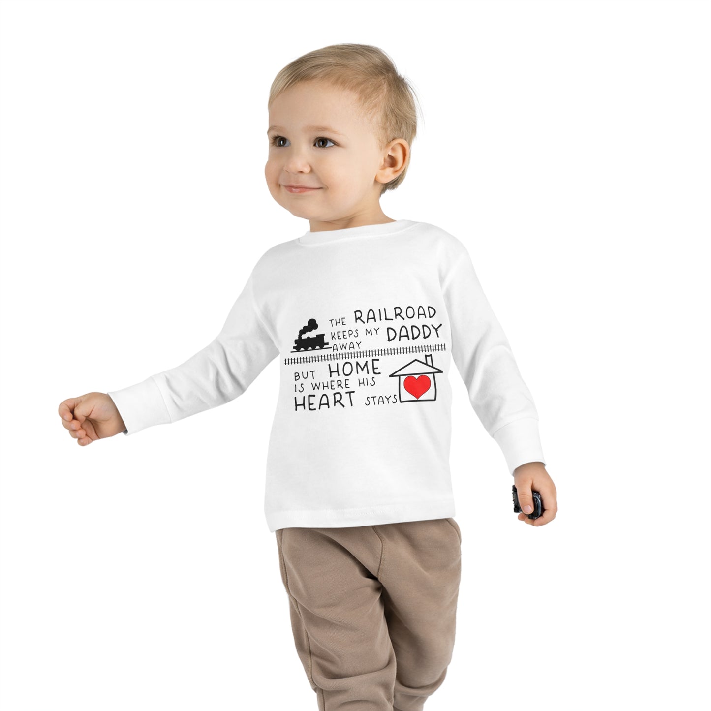 Toddler - Daddy's a Railroader - Long Sleeve