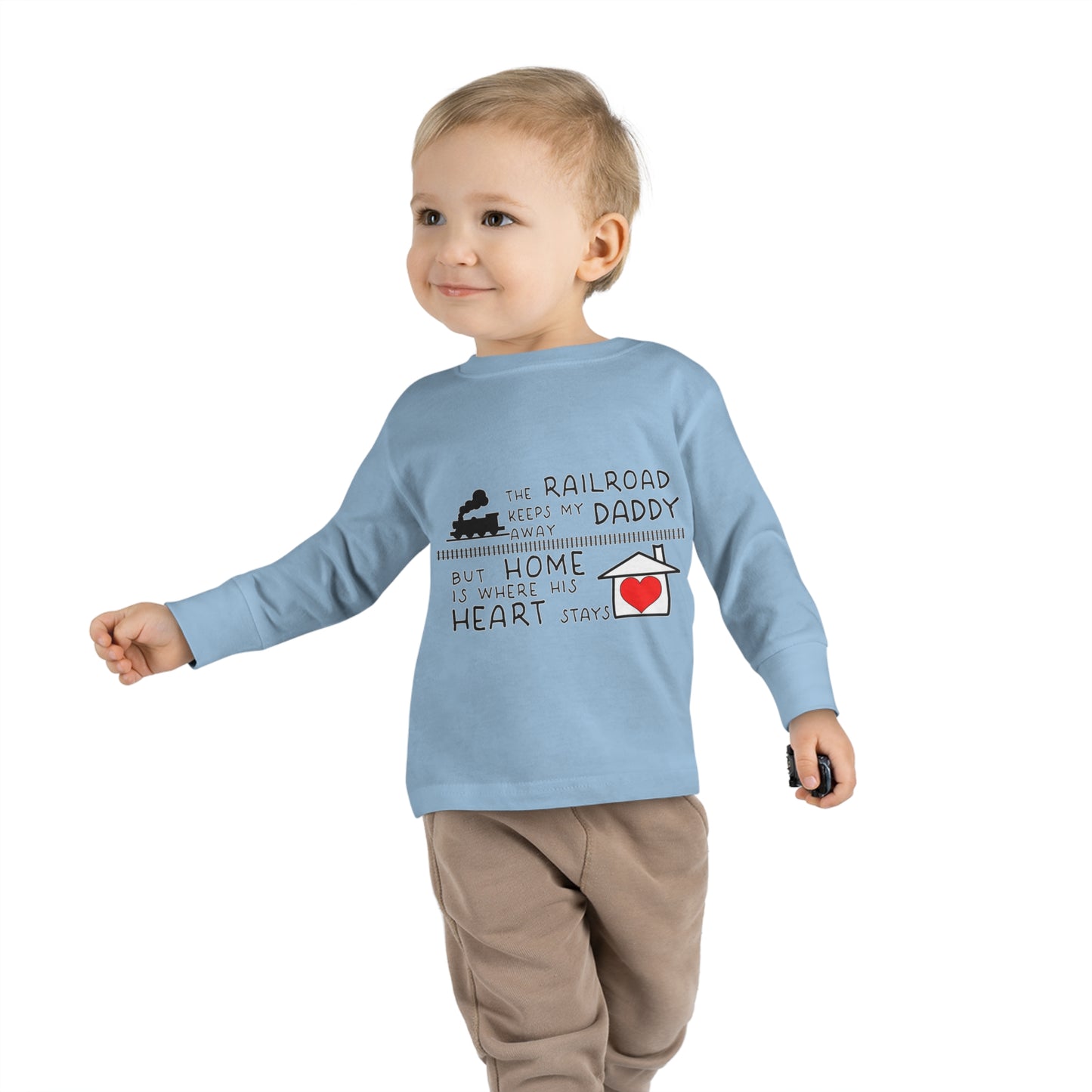 Toddler - Daddy's a Railroader - Long Sleeve